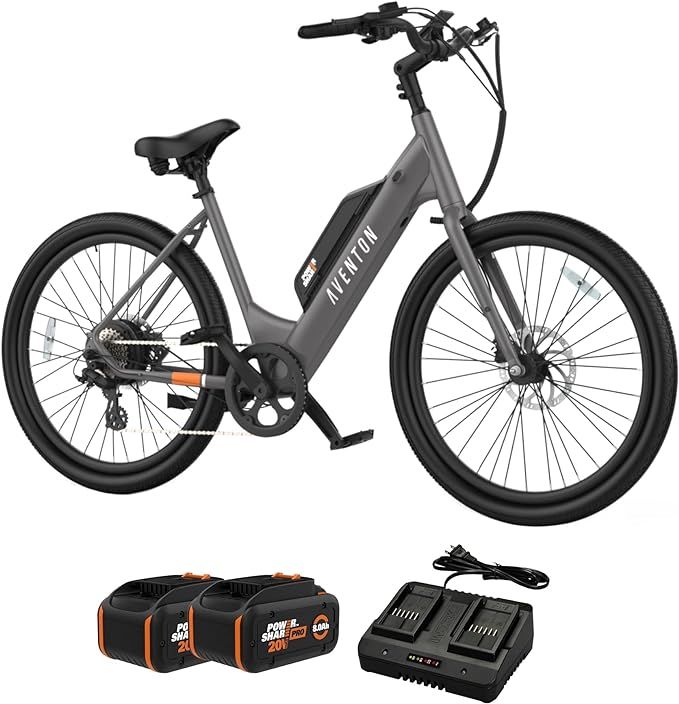 Aventon 40V Electric Bike for Adults Powered By Power Share, Fast eBikes for Adults 20 MPH, Commu... | Amazon (US)