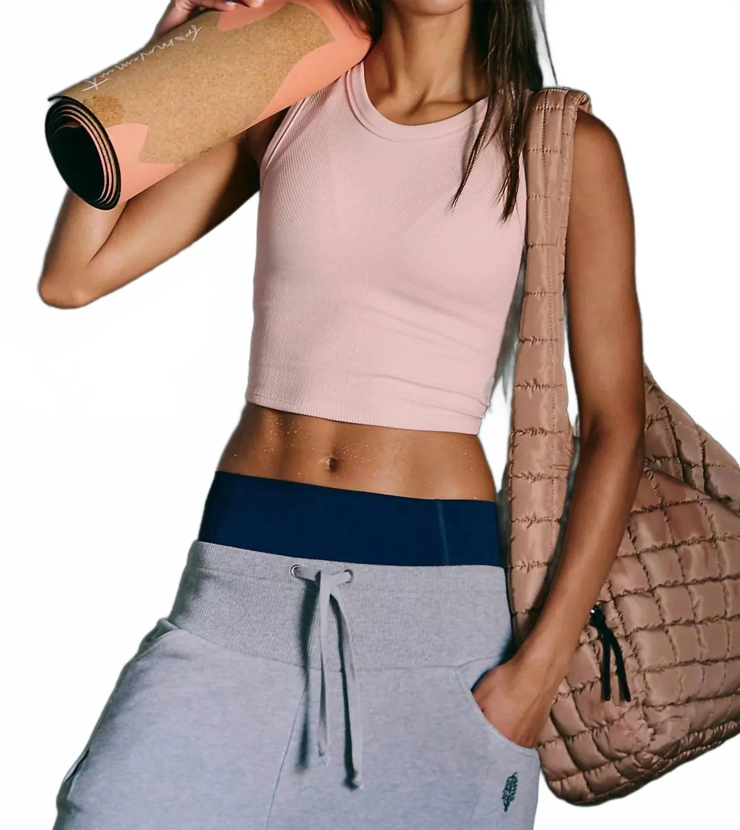Free Throw Muscle Tank Top In Ballet Slipper | Shop Simon