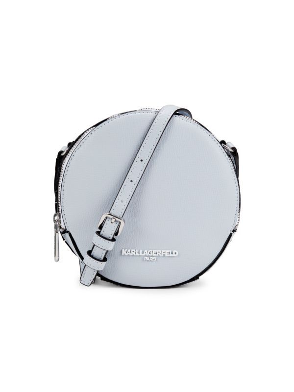 Abrielle Logo Leather Round Crossbody Bag | Saks Fifth Avenue OFF 5TH