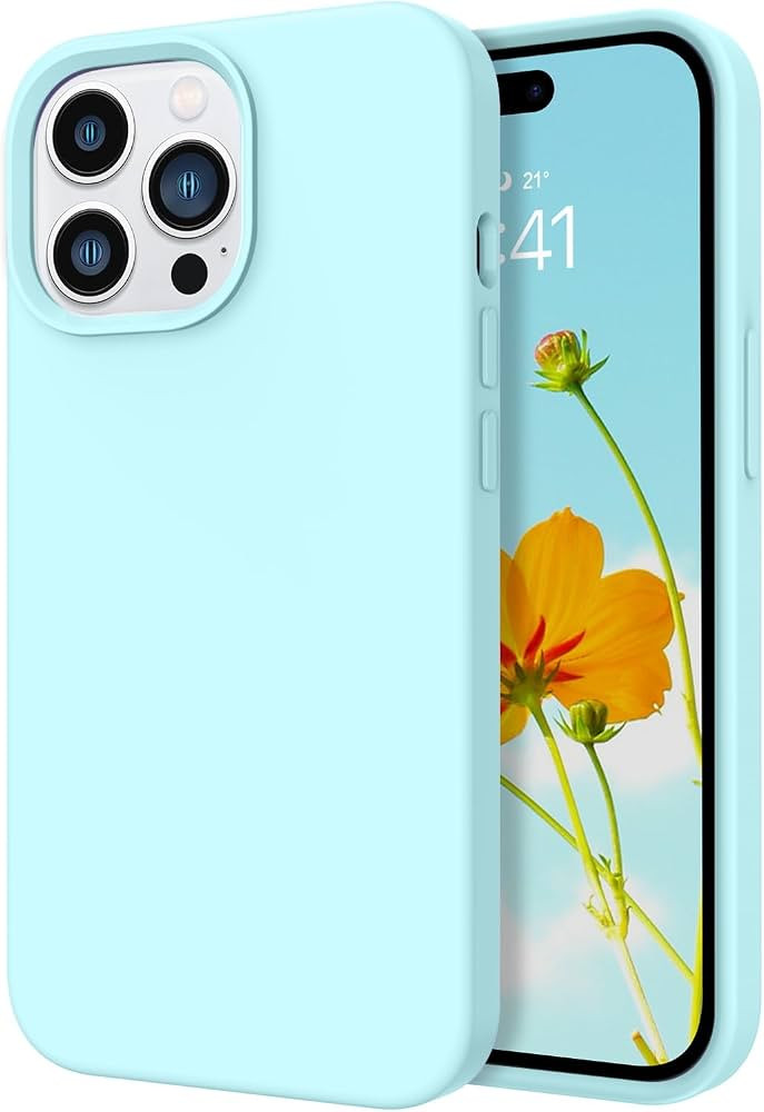 Telaso iPhone 14 Pro Case, Liquid Silicone Soft Gel Rubber iPhone 14 Pro Phone Case Slim Case wit... | Amazon (US)