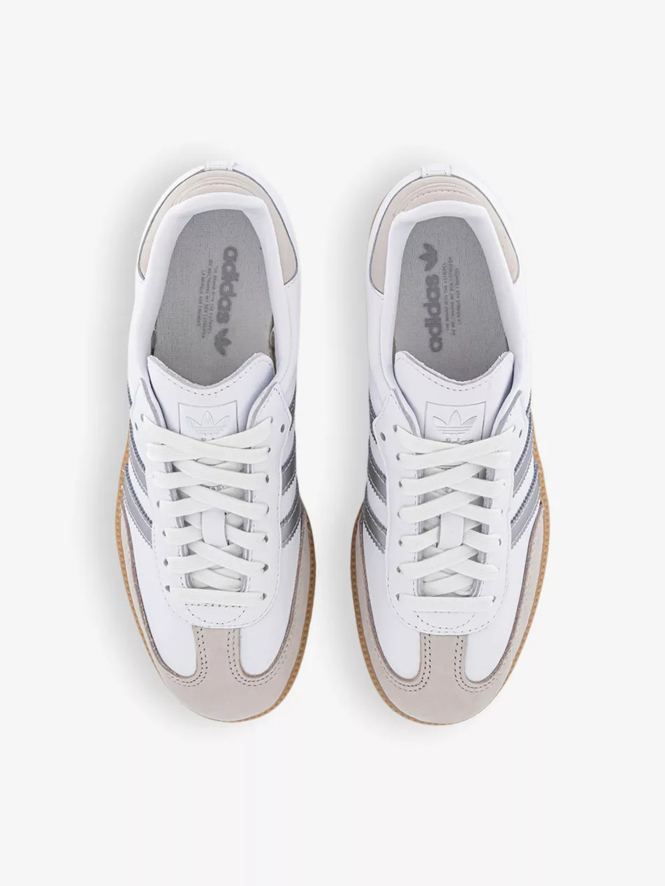 Samba OG logo-print leather and suede low-top trainers | Selfridges