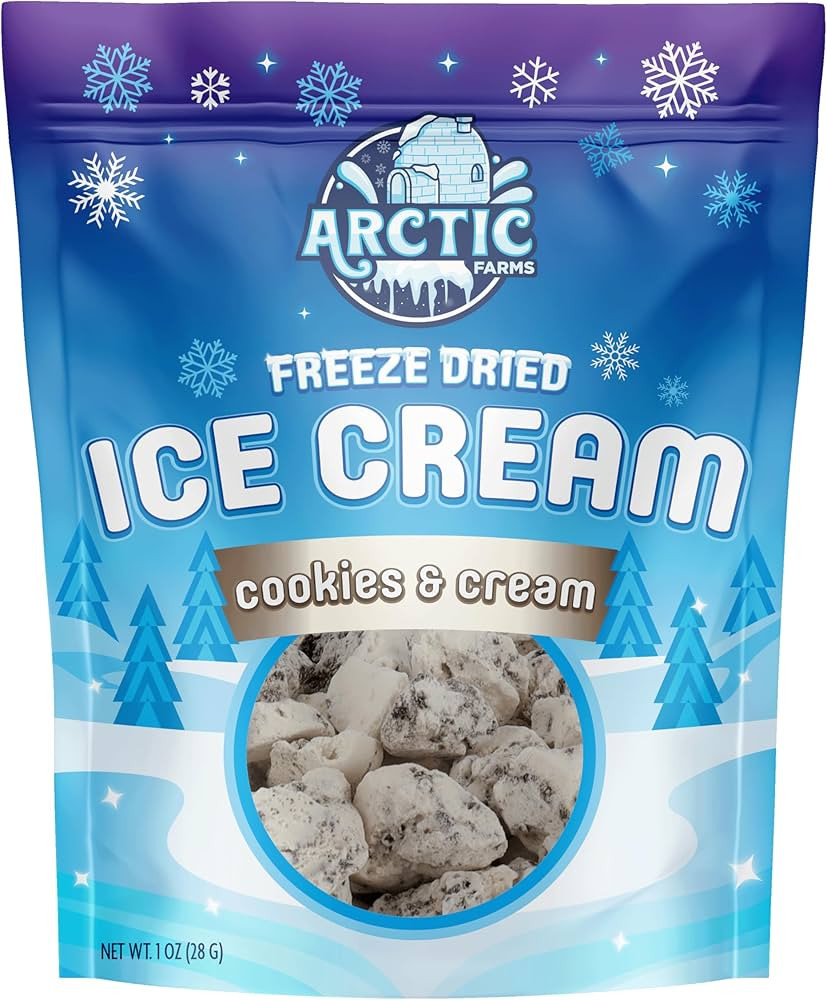 Arctic Farms Freeze Dried Ice Cream that Does Not Melt (Cookies & Cream) | Amazon (US)
