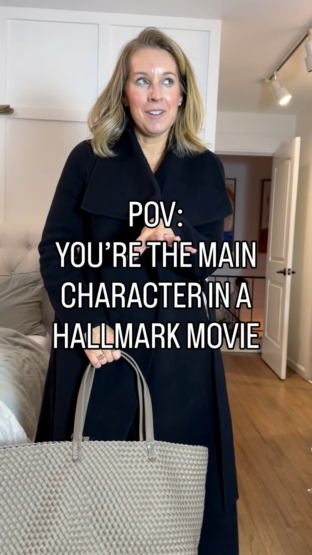 It’s giving Hallmark Movie main character energy. Two simple pieces to elevate your look! A quality oversized bag and wrap coat! I’m in a medium coat and 29 pants in the 26” inseam. I size up to a large in the sweater but it’s true to size. I like it slouchy  

#LTKTravel #LTKWorkwear #LTKootd