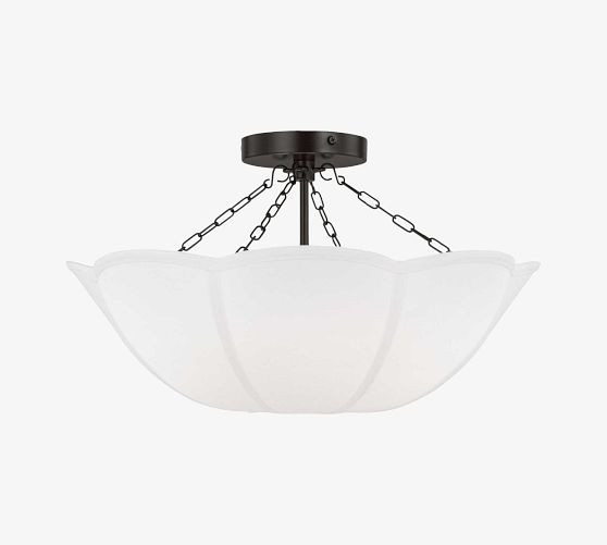 Rosy Round Flush Mount (19") | Pottery Barn (US)