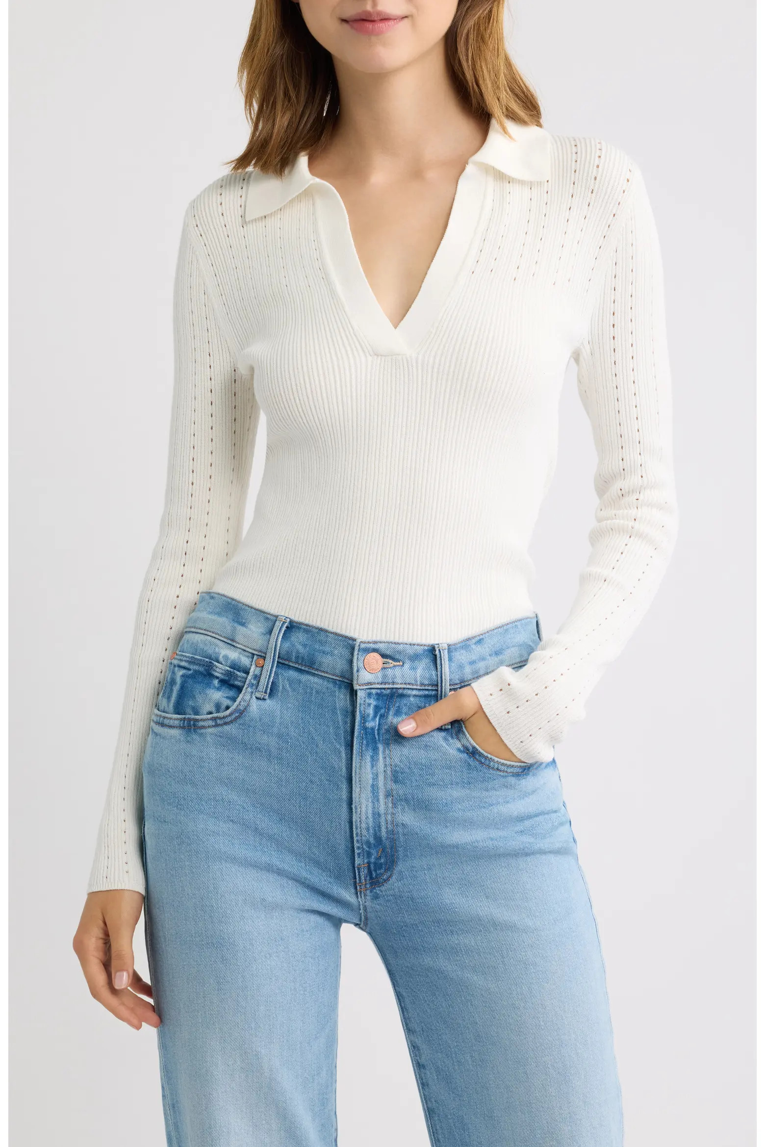 Madewell Johnny Collar Sweater (Women) | Nordstrom | Nordstrom