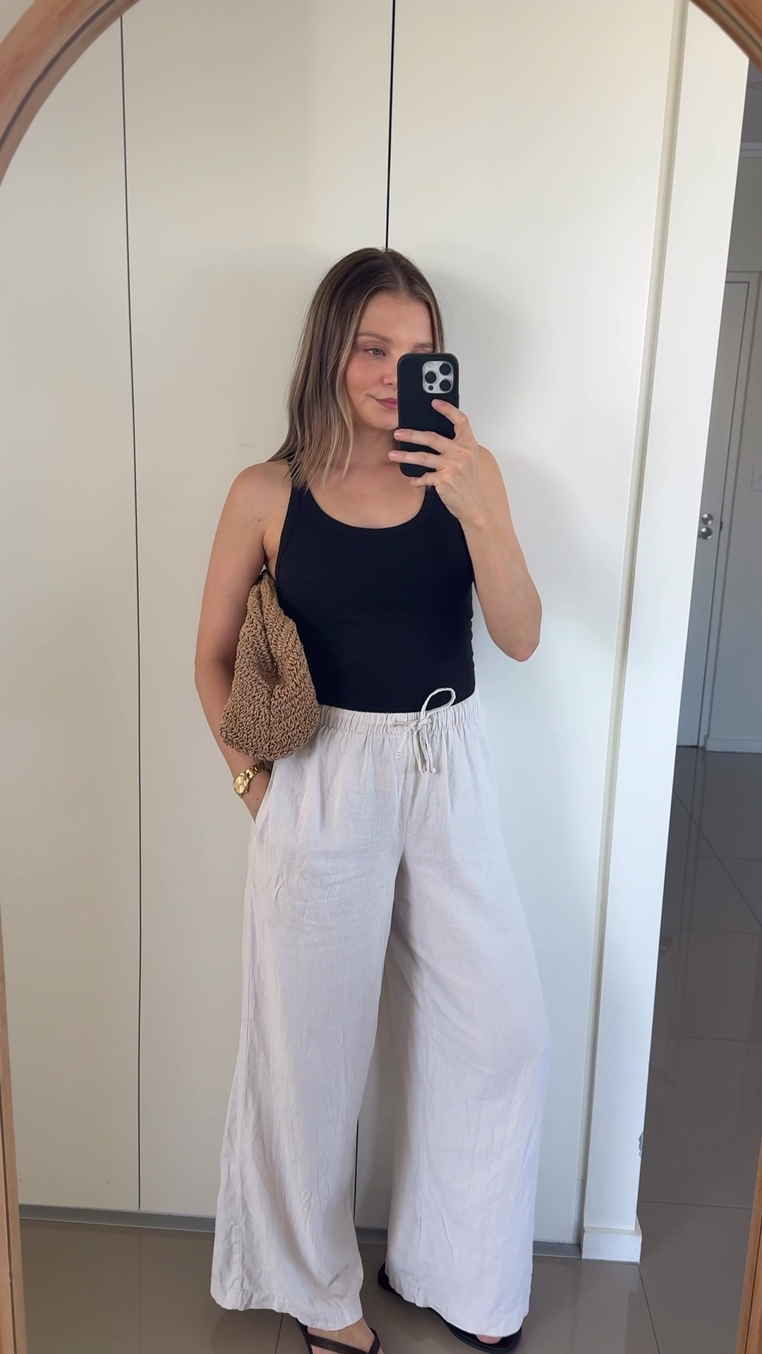 Day Two 🤍
A simple, comfy combo..black tank and beige linen pants.
Easy, wearable pieces I’ll always reach for. 


#LTKstyletip #LTKaustralia #LTKspring