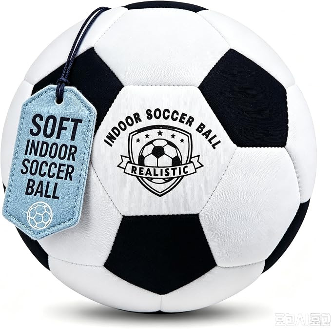 Indoor Soccer Balls Size 4 Kids Youth Safe Silent Play Inside the House | 8.2in, 9oz, Shock Absor... | Amazon (US)