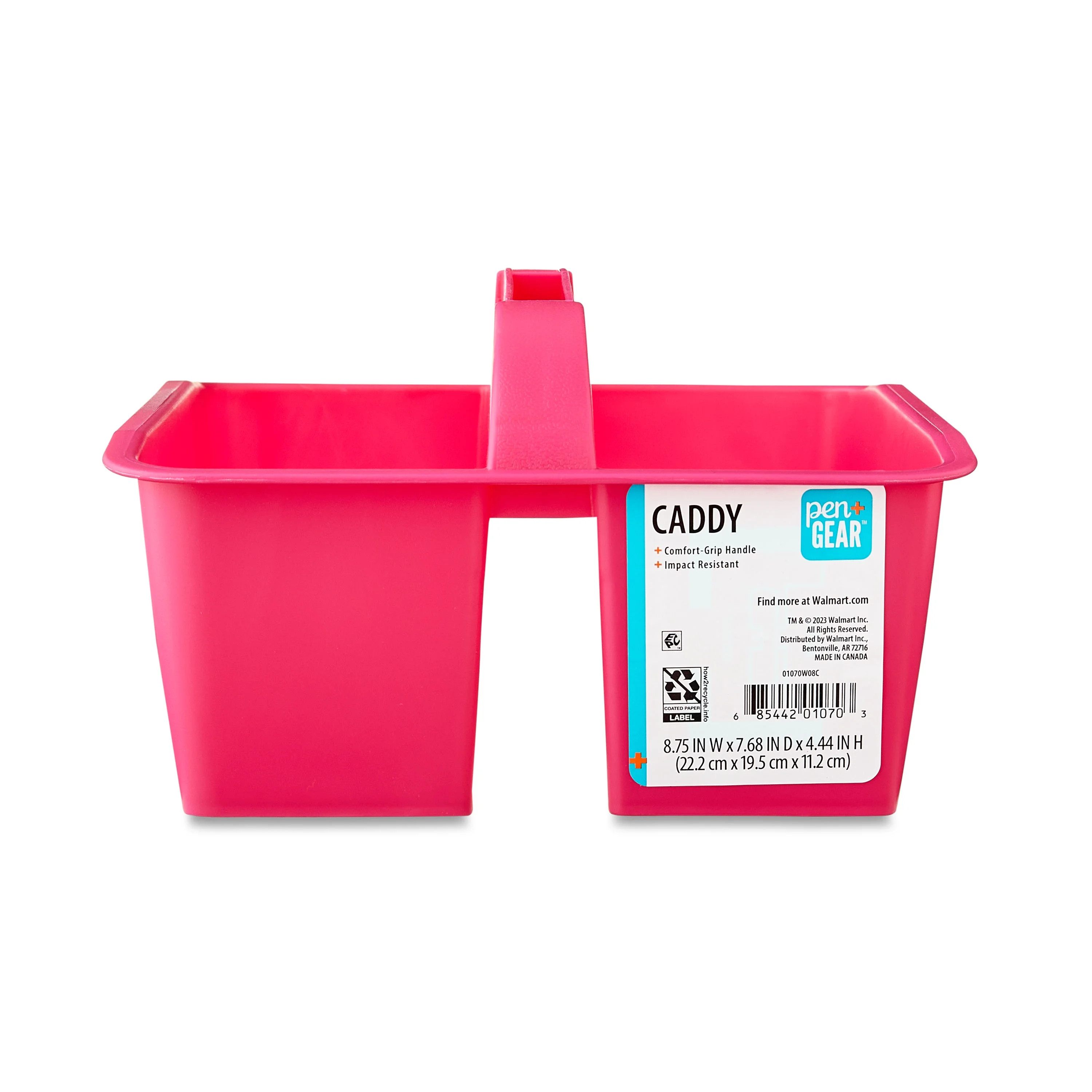 Pen+Gear Plastic Caddy, Fuchsia Burst | Walmart (US)