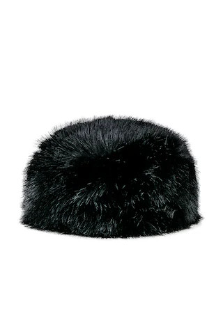 Adrienne Landau Faux Fox Hat in Jet Black from Revolve.com | Revolve Clothing (Global)