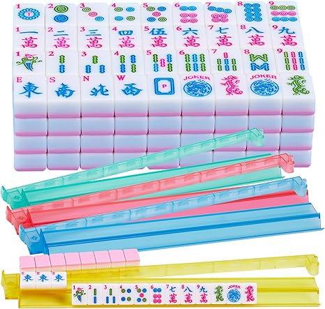 Pink American Mahjong Tile Set 166 Mahjong Tile Set 1.2-inch American Mahjong Set with 4PCS Mahjo... | Amazon (US)
