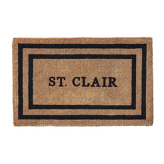 Double Border Personalized Door Mat | Frontgate | Frontgate