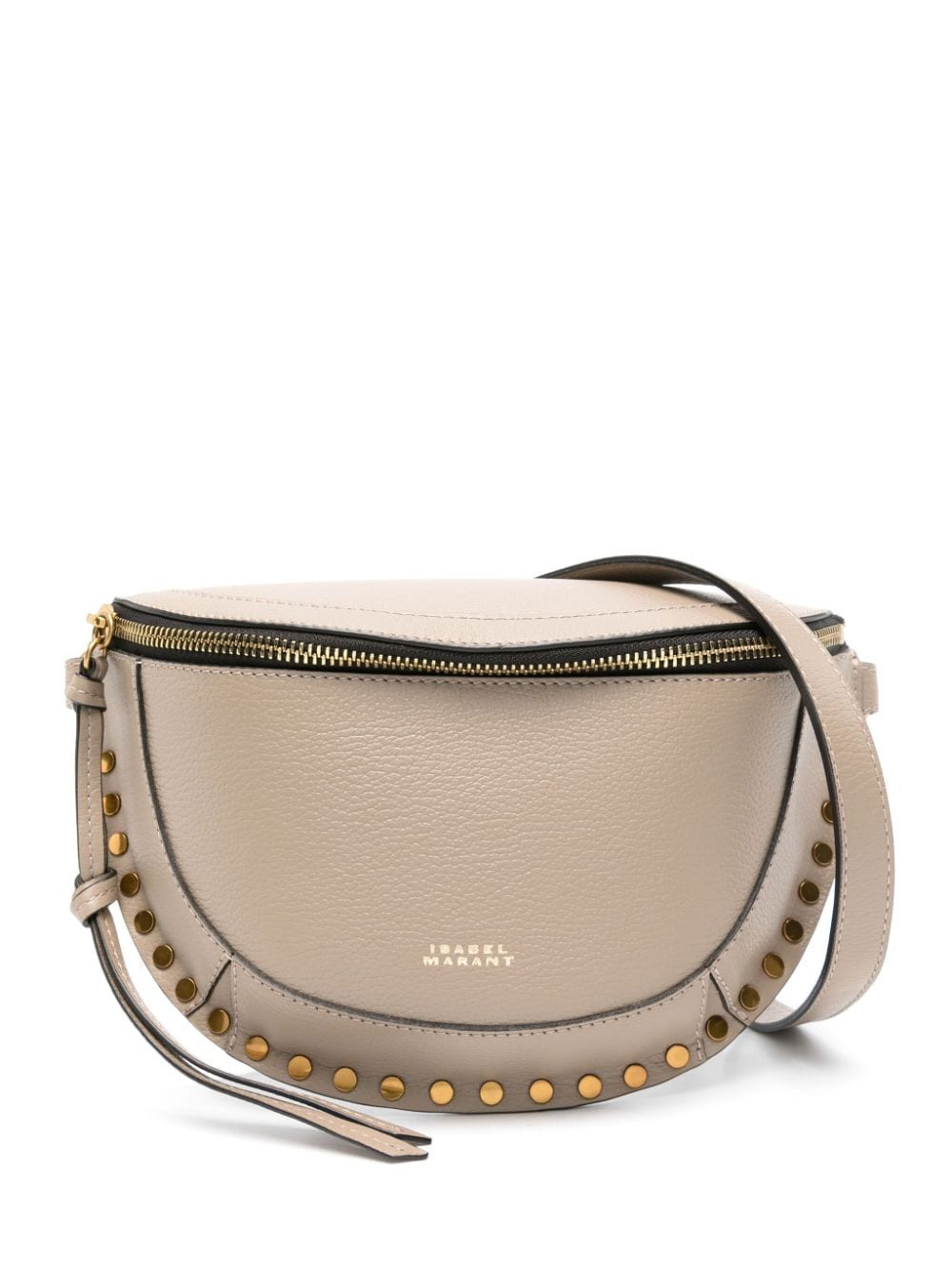 ISABEL MARANT Skano stud-embellished shoulder bag - Neutrals | Farfetch Global