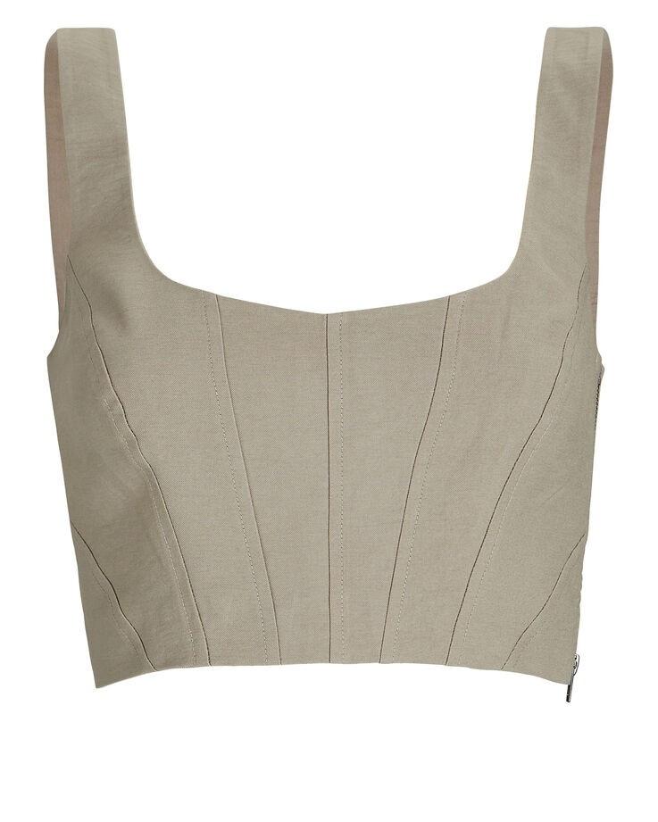 Domenica Twill Corset Top | INTERMIX