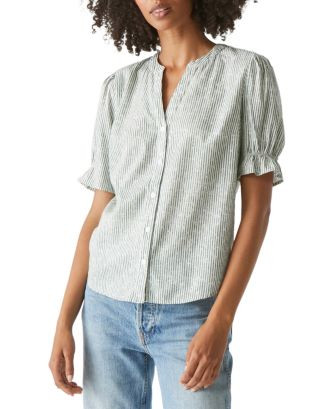 Roxanne Button Front Puff Sleeve Shirt | Bloomingdale's (US)