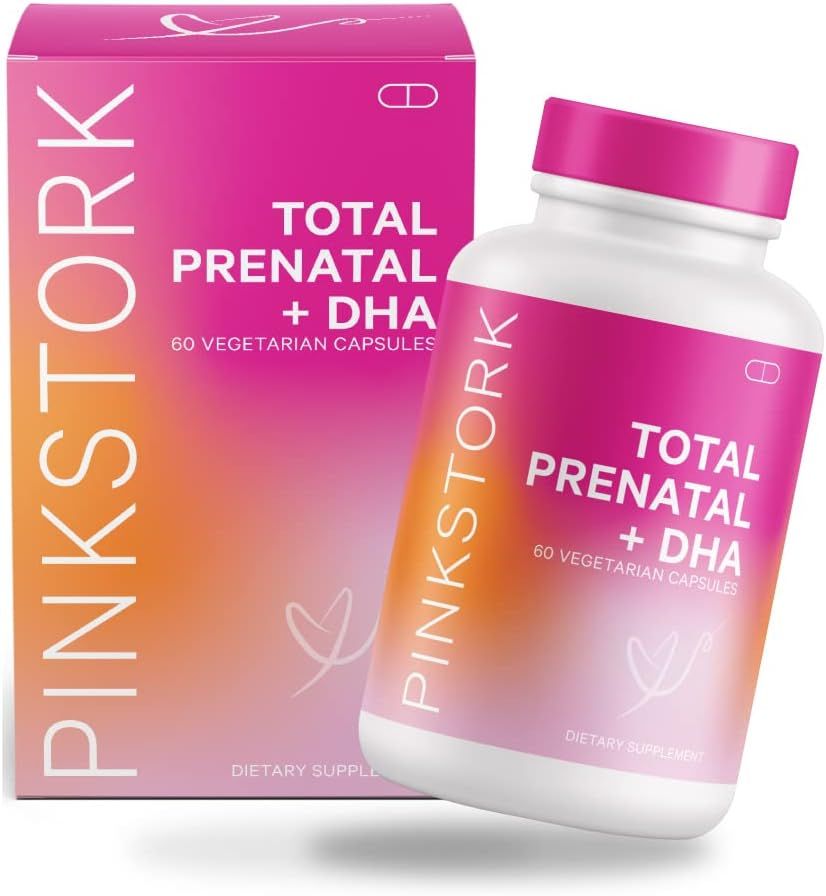Pink Stork Total Prenatal Vitamin with DHA and Folic Acid: Doctor Formulated, Fertility Supplemen... | Amazon (US)