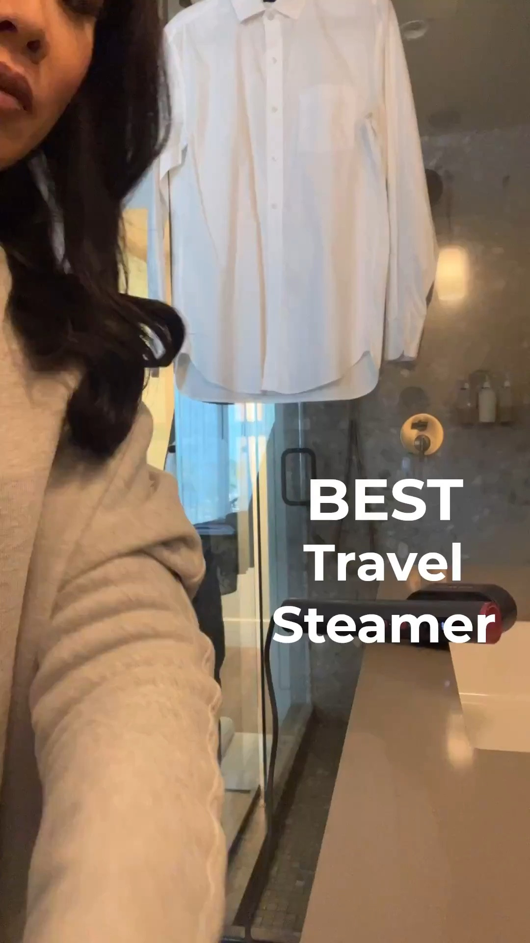 The best travel steamer I’ve tried! Small, compact and powerful. Has three settings (low, high and dry) and heats up quickly. I was able to steam my dress, Johnny’s suit and dress shirt in six minutes  

#LTKootd #LTKTravel