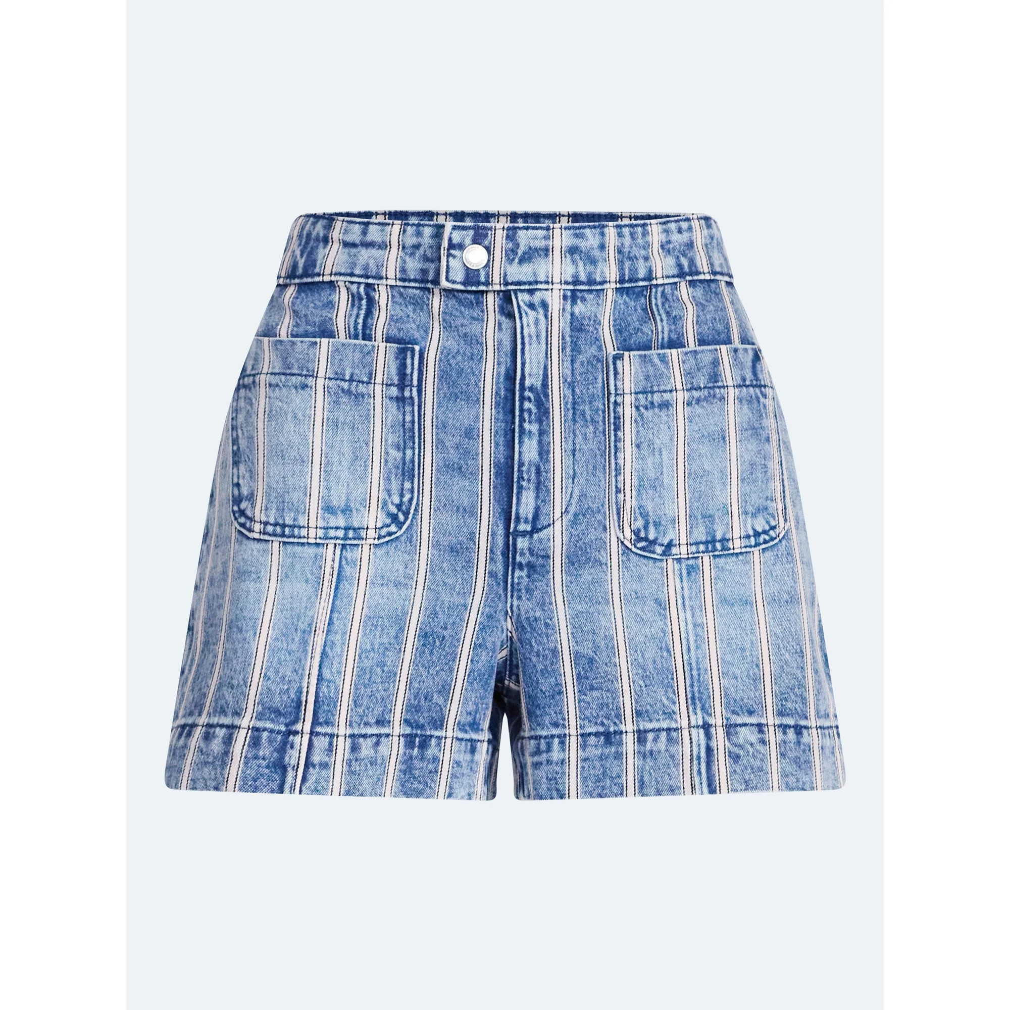 Free Assembly Women's Patch Pocket Denim Shorts, 3" Inseam, Sizes 0-18 | Walmart (US)