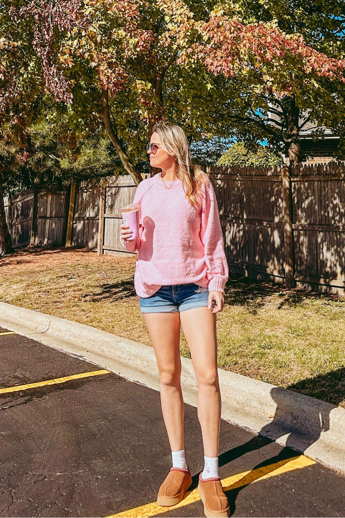 Fall layers are here, and I’m loving this cozy pink sweater! 🍂 It’s perfect for these crisp Midwest days. Linked my full look for you on LTK, including my go-to denim shorts! Shop it all via my LTK ✨ #FallStyle #LTKunder50 #SweaterWeather #MidwestVibes

#LTKStyleTip #LTKSeasonal #LTKFindsUnder50