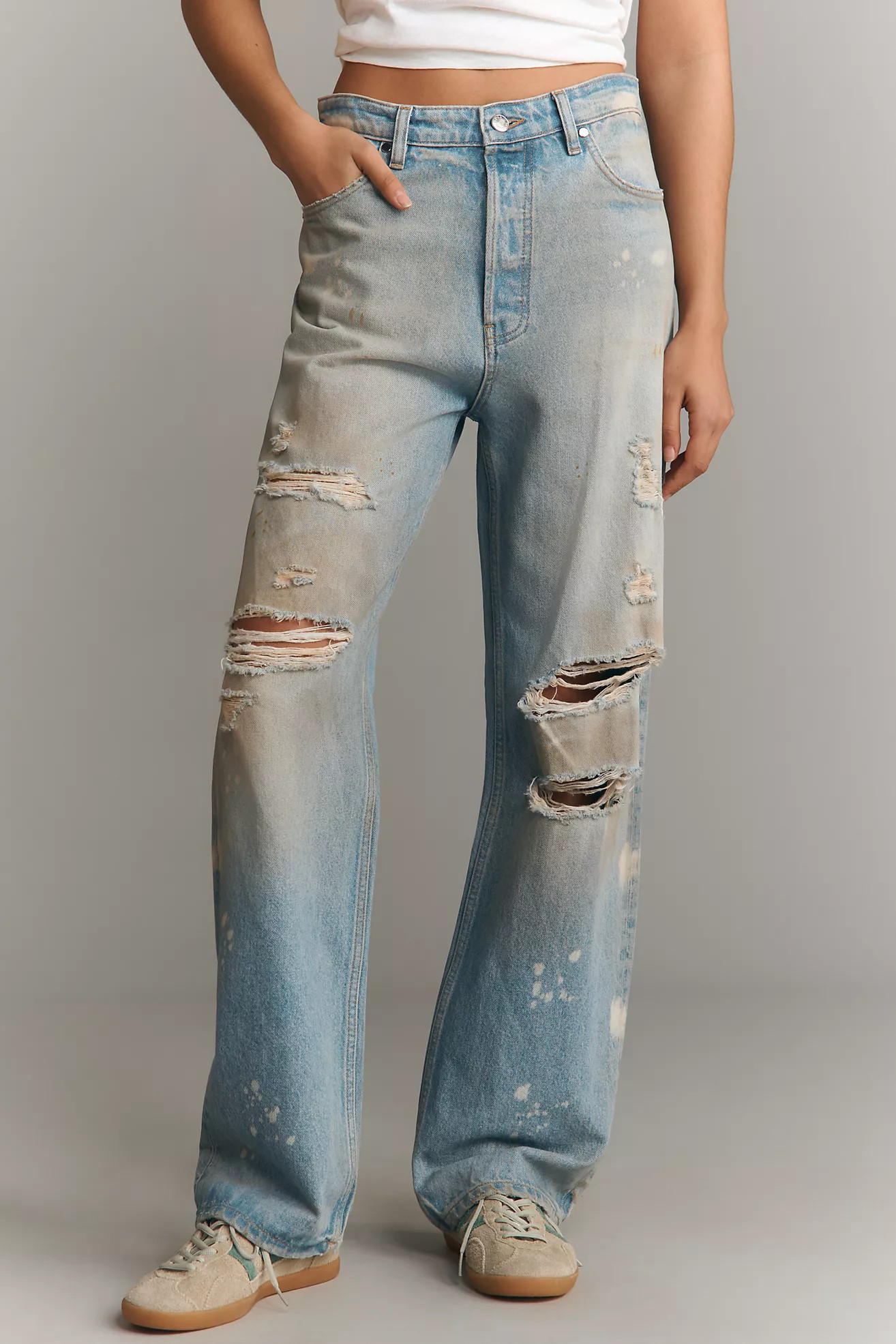 EB Denim Sofia High-Rise Wide-Leg Jeans | Anthropologie (US)
