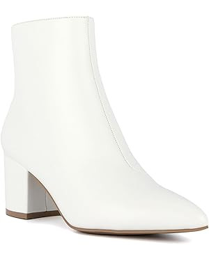 Sugar Women’s Ankle Boots – High Heel Dress Booties with Side Zipper, Round Toe Fashion Boots... | Amazon (US)