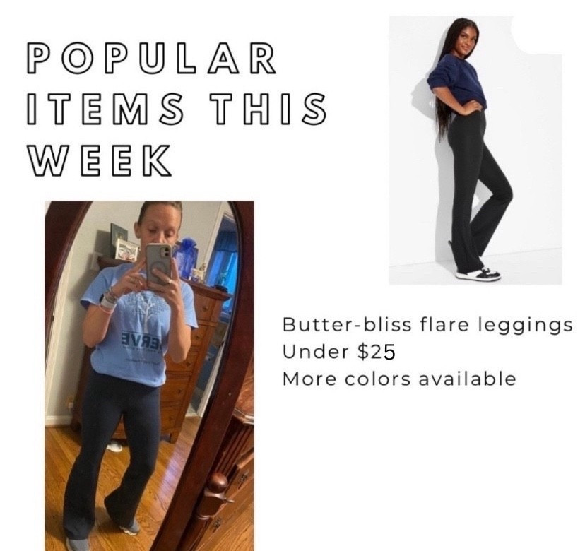 These leggings are so soft, warm but not heavy, and comfortable at the same time; called butter bliss, and that sums it up so well.  These would be a great gift and give a price brand a run for their money.  

#target #giftforher #giftforteen #teengirl #designerdupe #under25 #budgetfriendly #flareleggings 

#LTKU #LTKOver40 #LTKActive #LTKGiftGuide #LTKFindsUnder50