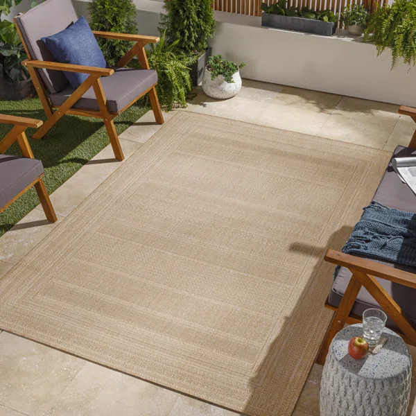 Corryn Khaki Indoor/Outdoor Rug | Wayfair North America