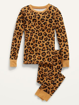Gender-Neutral Printed Snug-Fit Pajama Set for Kids | Old Navy (US)