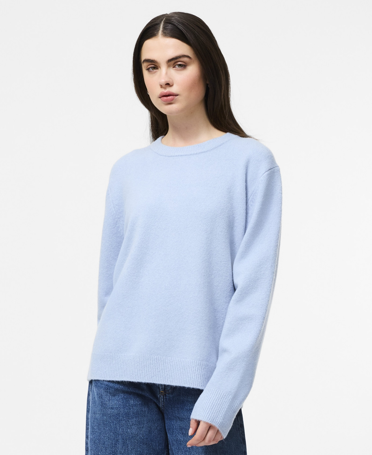 French Connection Women's Long Sleeve Sweater Top - Moon Mist | Macy's