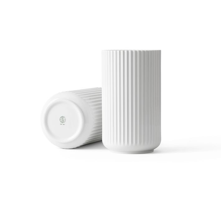 Lyngby White Porcelain Vases | Pottery Barn (US)