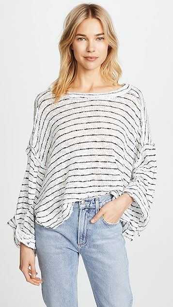 Striped Island Girl Hacci Sweater | Shopbop
