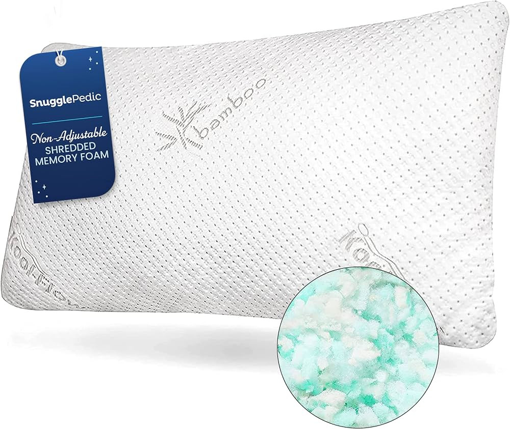 Snuggle-Pedic Shredded Memory Foam Pillow - The Original Cool Pillows for Side, Stomach & Back Sl... | Amazon (US)
