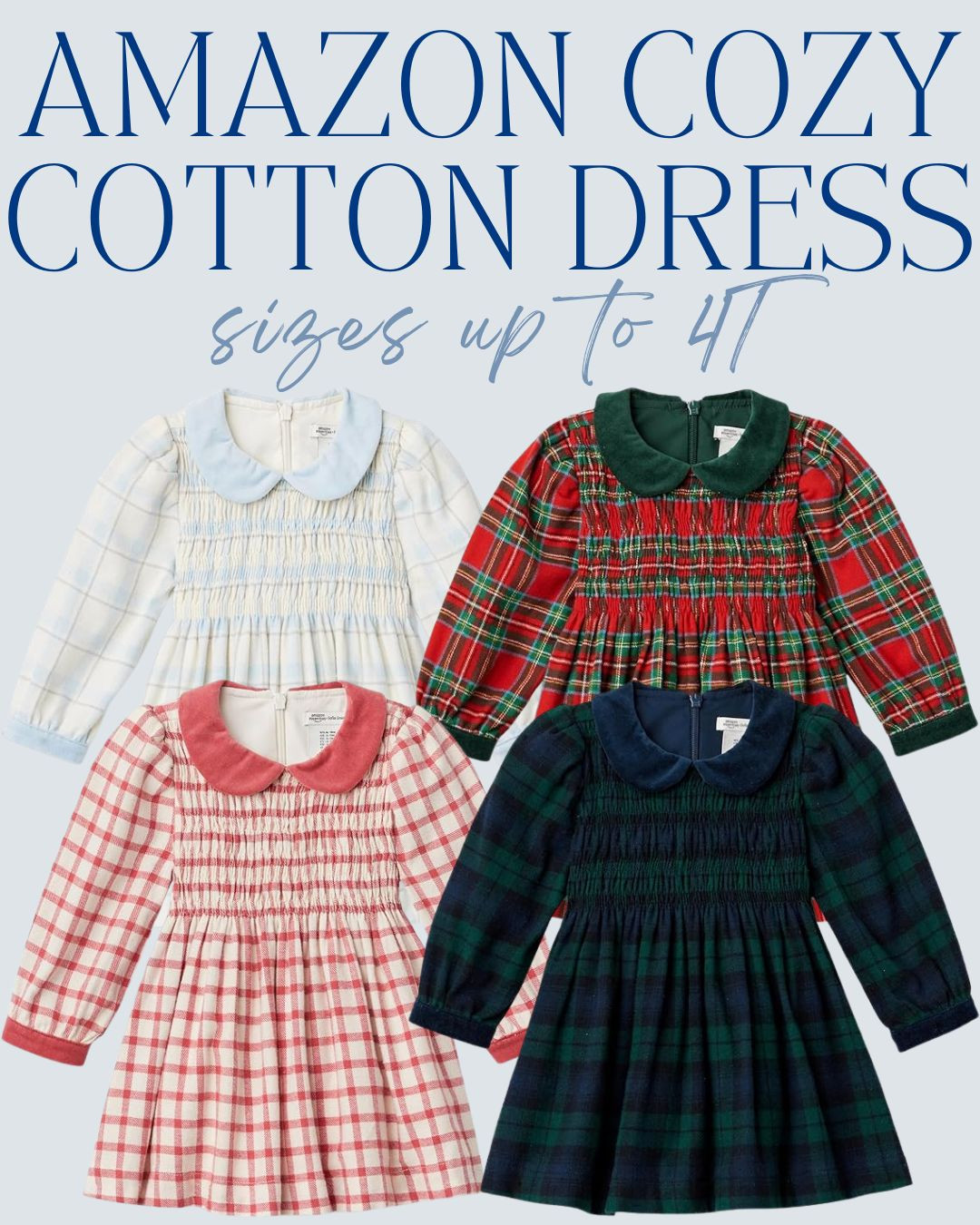Cozy up for the holidays in these adorable Amazon cotton dresses — perfect for little ones! Soft, classic, and available in sizes up to 4T.

amazon toddler dress, holiday plaid dress, cotton baby dress, christmas outfit toddler, amazon baby clothes, Sofia Richie Grainge x Amazon 

 #LTKHoliday #LTKStyleTip #LTKKids