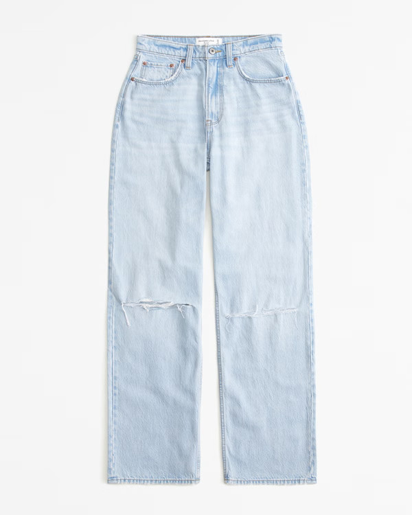 Curve Love High Rise Loose Jean | Abercrombie & Fitch (US)