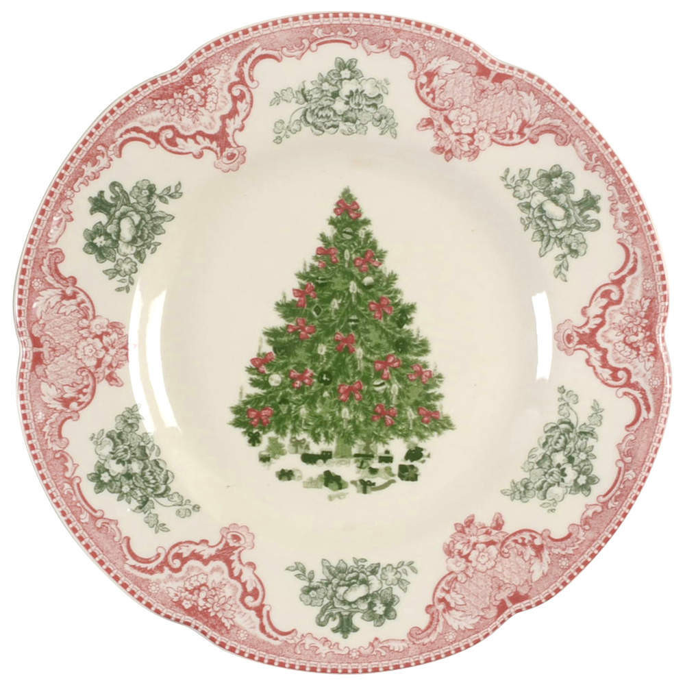 Johnson Brothers Old Britain Castles Pink Christmas Salad Plate 5432489 | eBay US