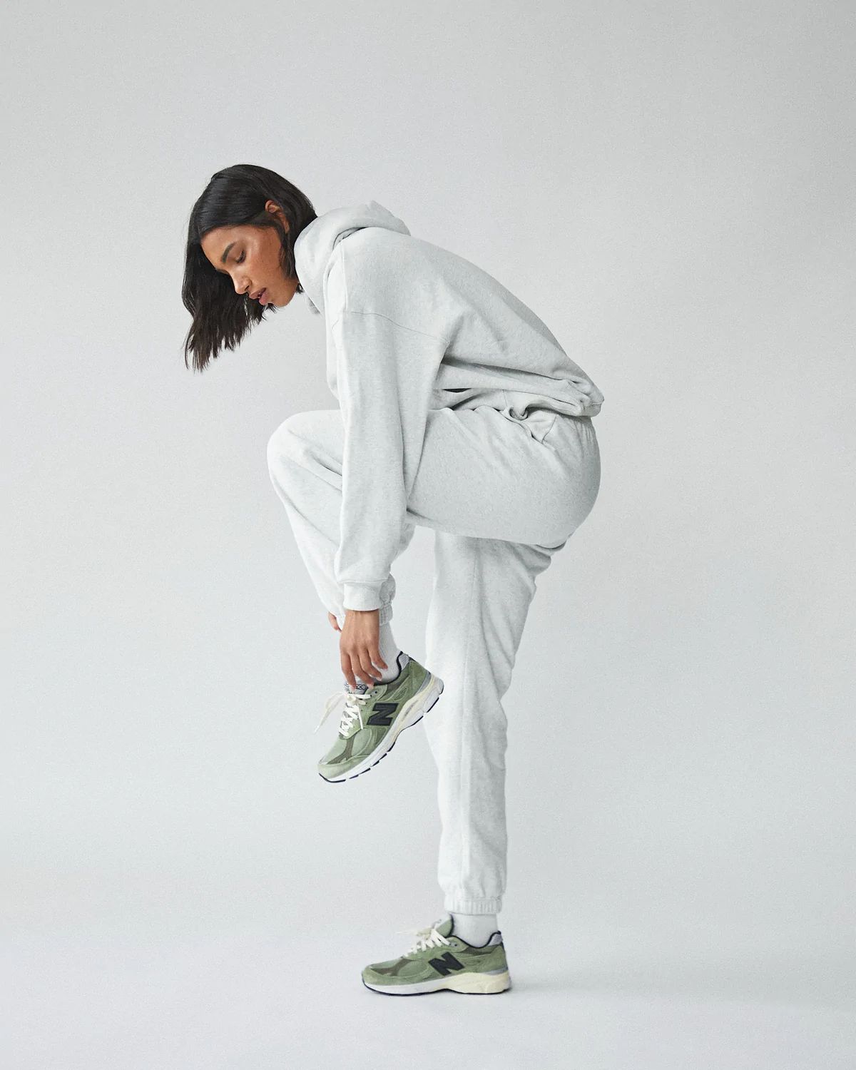 Sweatpants - Light Grey Melange | Adanola UK