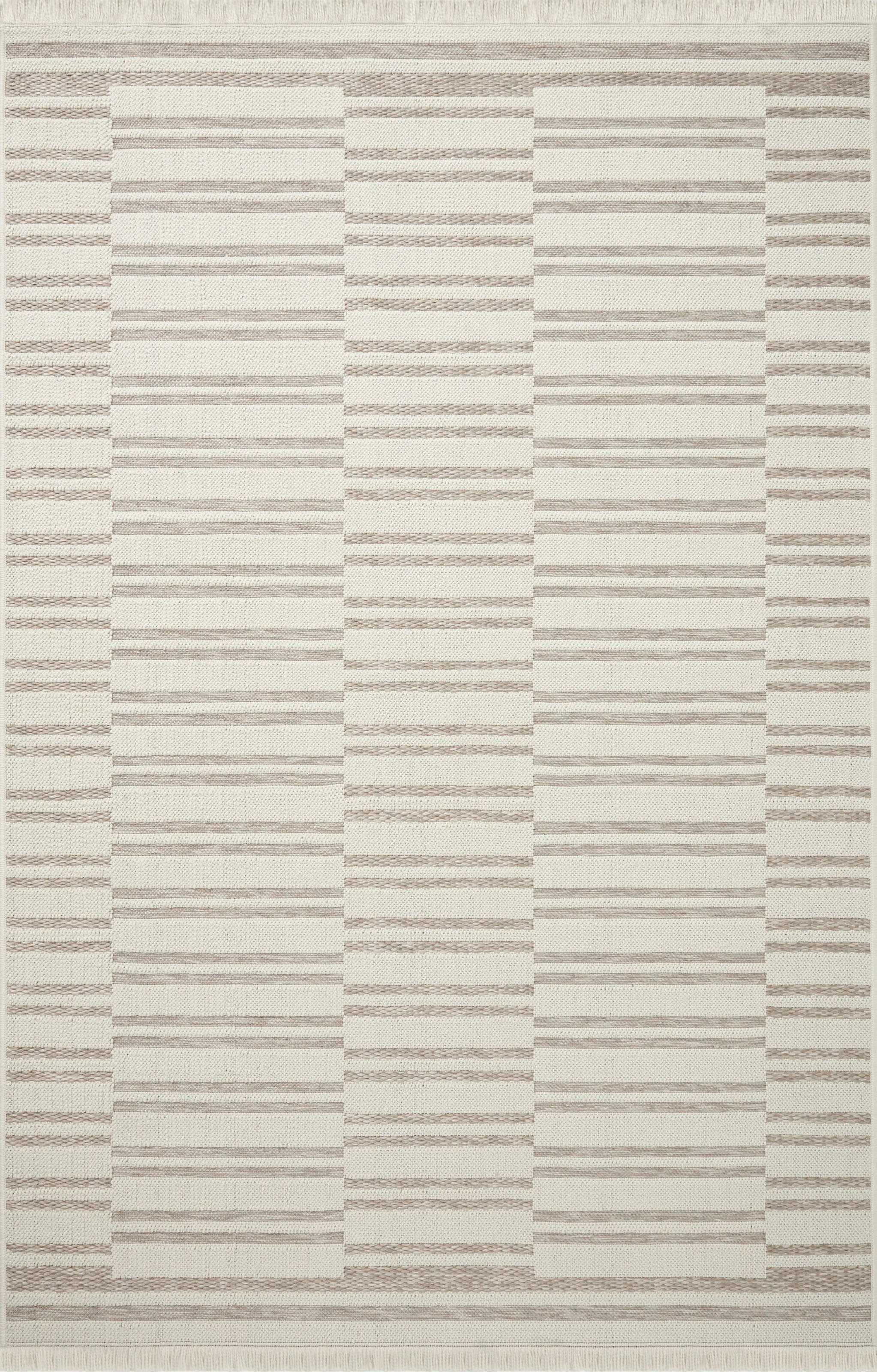 Amber Lewis x Loloi Malibu Ivory / Dove Indoor / Outdoor Area Rug | Wayfair North America