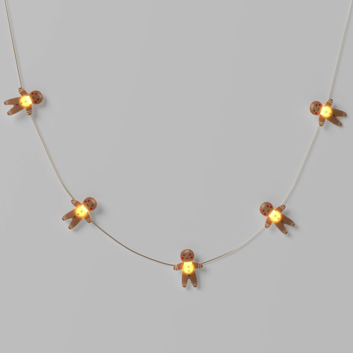 20ct LED Battery Operated Christmas Gingerbread Man Dew Drop Lights Warm White with Silver Wire -... | Target