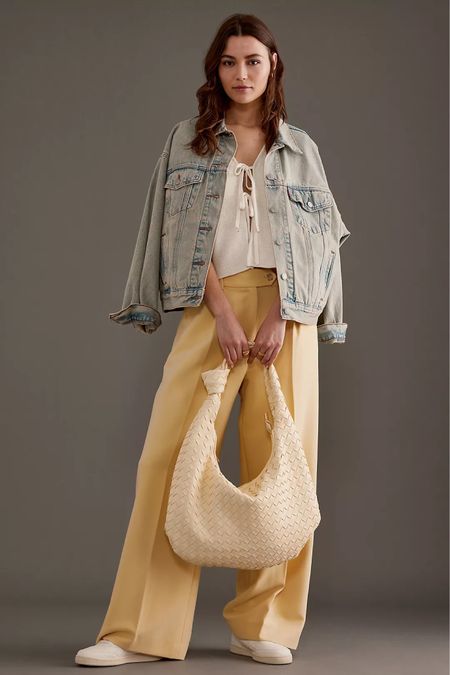 Spring style perfection with this The Brigitte Woven Faux-Leather Shoulder Bag by Melie Bianco