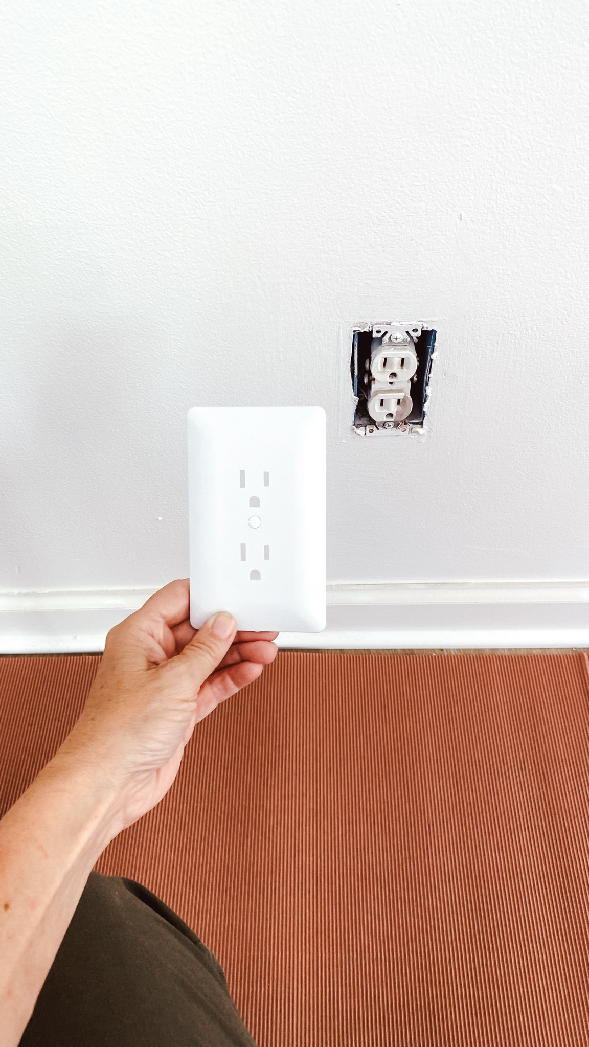 Update an old, crusty, painted over wall outlet for $2!  Modern aesthetic and it’s paintable! 

#LTKHome