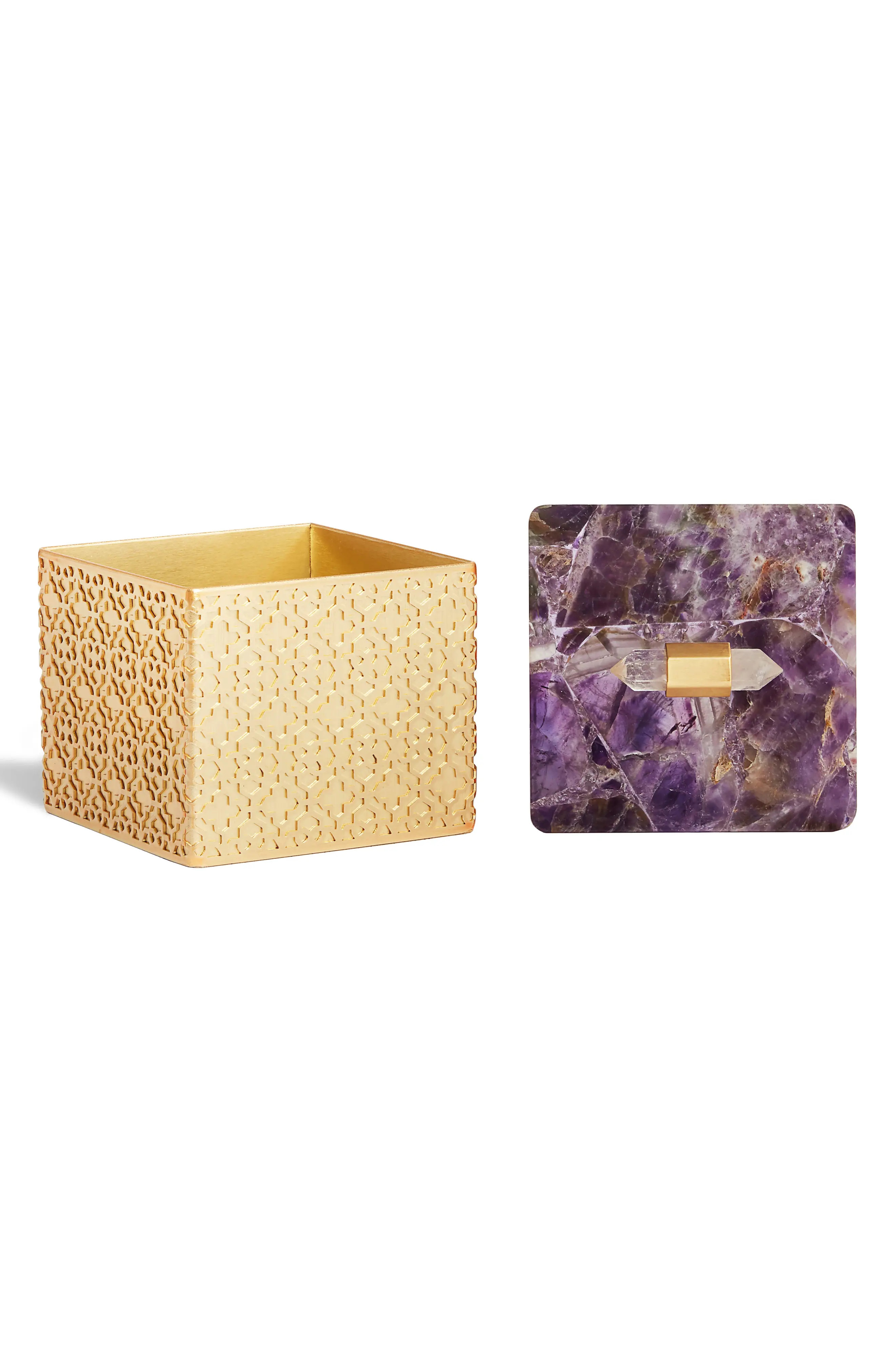 Square Filigree Stone Box | Nordstrom