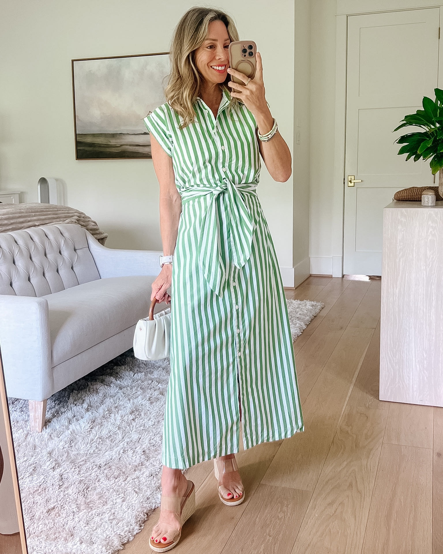 Loving this button down shirt dress with a fun back 🤭

Dress Fit: I’m wearing a 0P

#LTKOver40 #LTKPetite #LTKgrwm