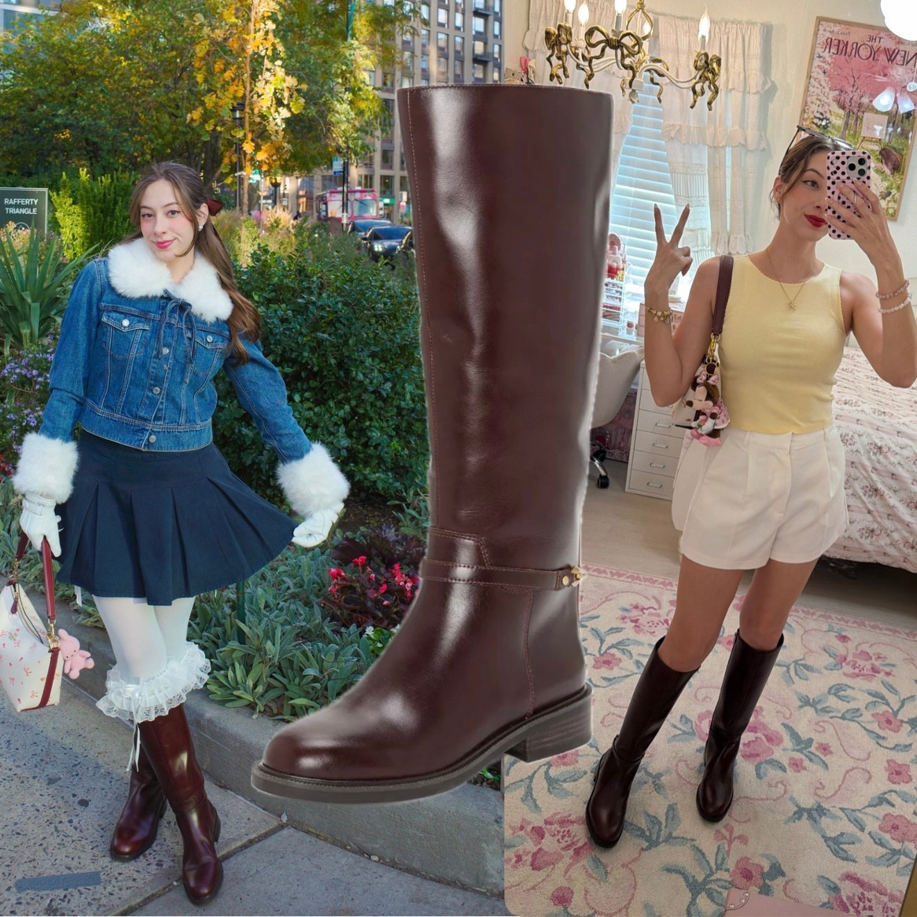 My fav leather boots are on clearance rn! I got them in the mahogany color. Wear thick socks while you break them in! They’re leather on the outside with a suede lining 👌 