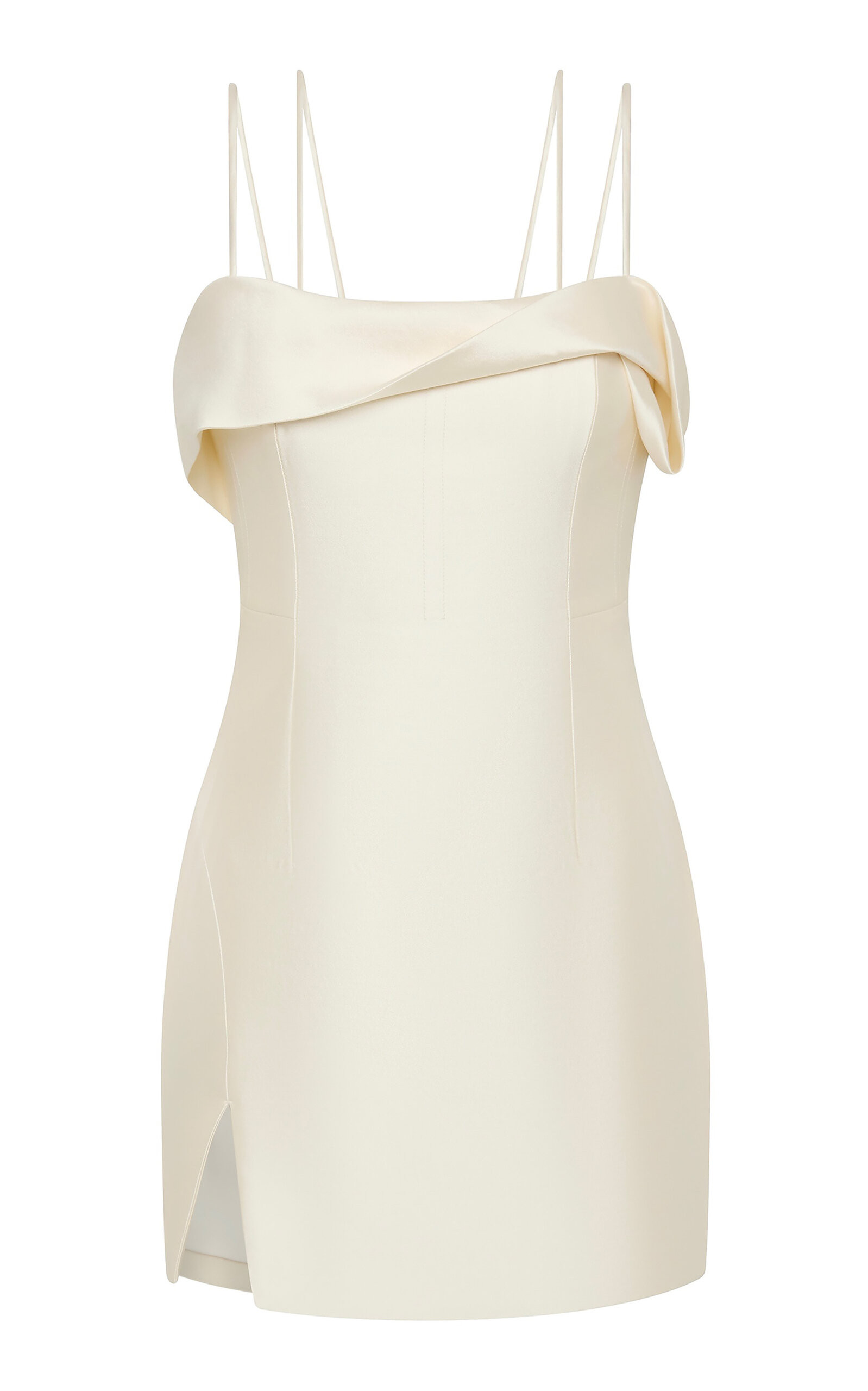 Bronte Wool-Silk Satin Mini Dress | Moda Operandi (Global)