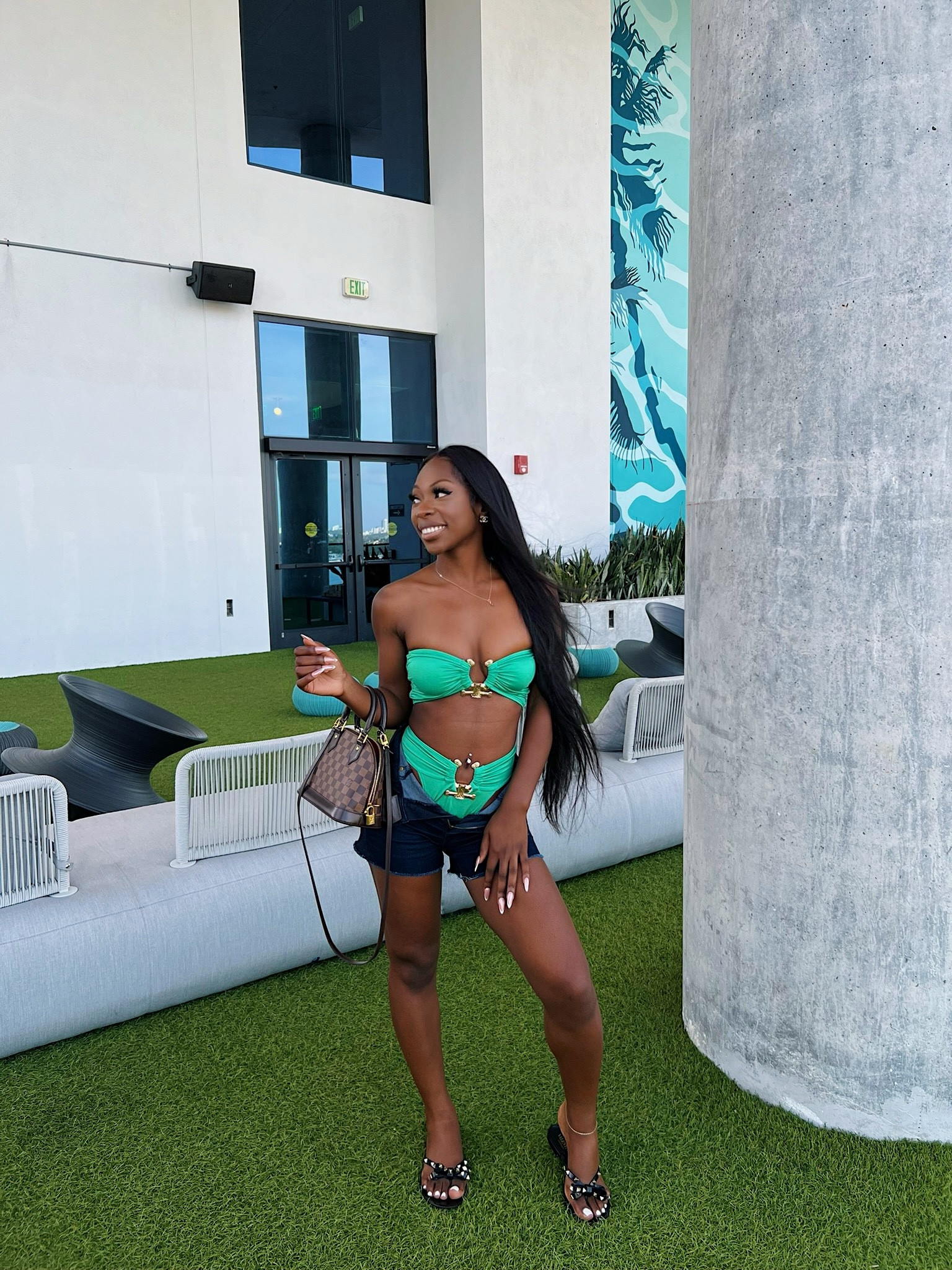 Green bikini, the perfect beach or pool outfit 💚 got so many compliments and you will too!

#LTKswimwear #FashionMonth #LTKtravel