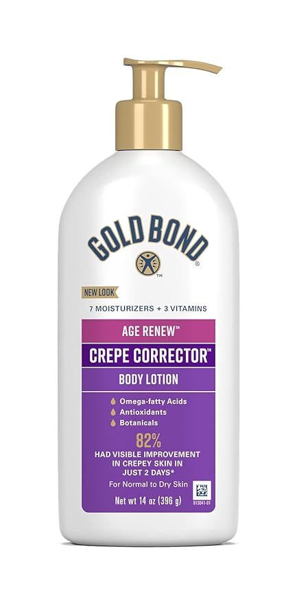 Gold Bond Age Renew Crepe Corrector Body Lotion, Replenishing & Smoothing Formula, 14 oz. | Amazon (US)