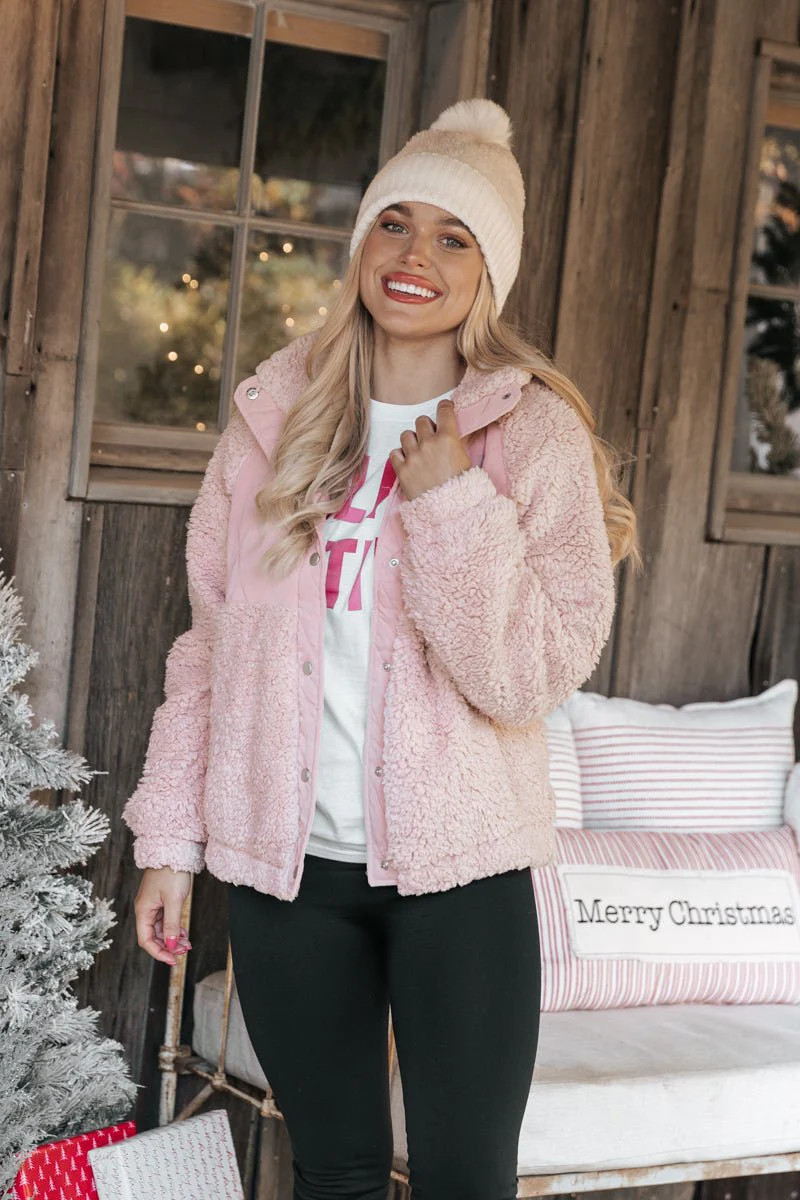 Rose Faux Fur Hybrid Jacket | Magnolia Boutique | Magnolia Boutique