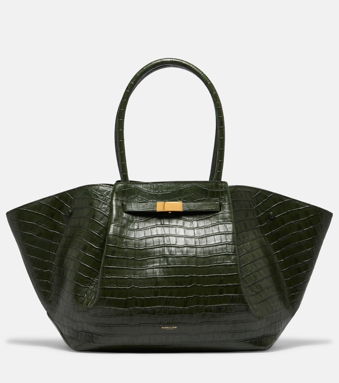New York croc-effect leather tote bag | Mytheresa (UK)
