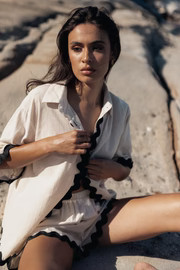 Wilson Short Set - Cream Black | Petal & Pup (US)