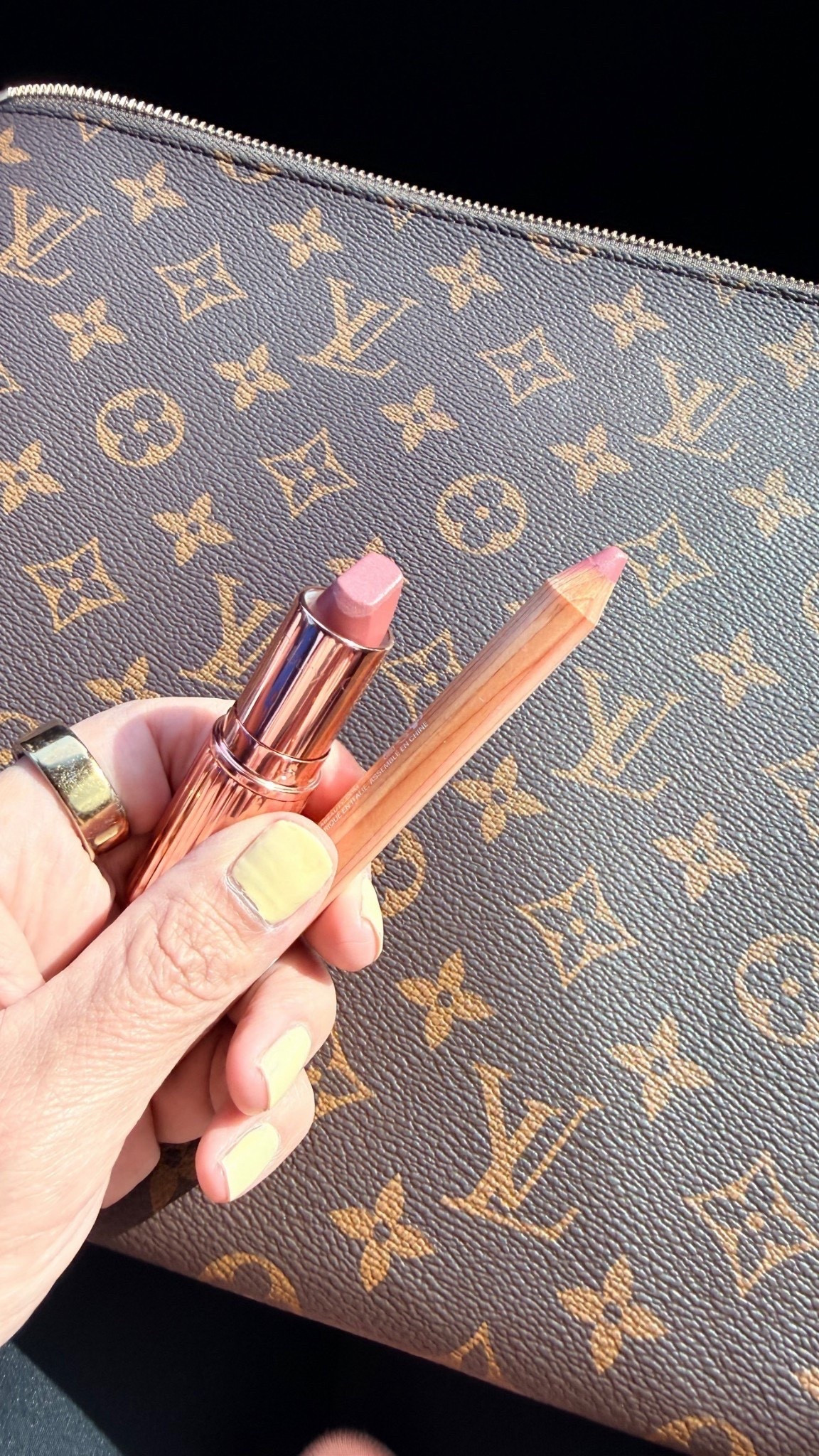 Newest lipstick combo. Lip crayon is Deco and the lipstick is Pillow Talk Medium. 


#LTKBeauty #LTKOver40