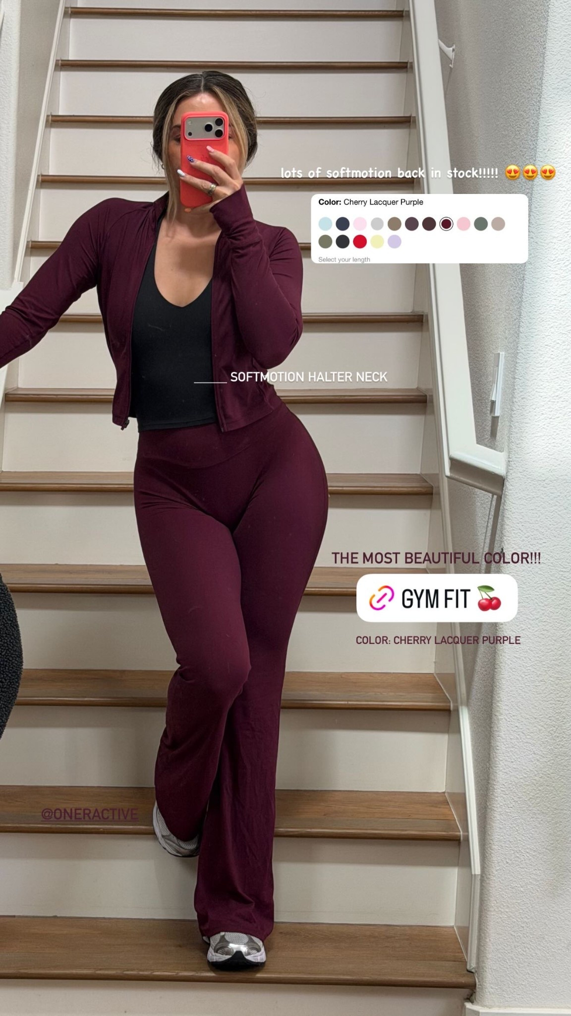 Use our code KKFIT to save!

lots of softmotion back in stock!!!!! 😍😍😍 

This color is stunning! 🍒

#LTKActive #LTKfitnessgoals #LTKootd